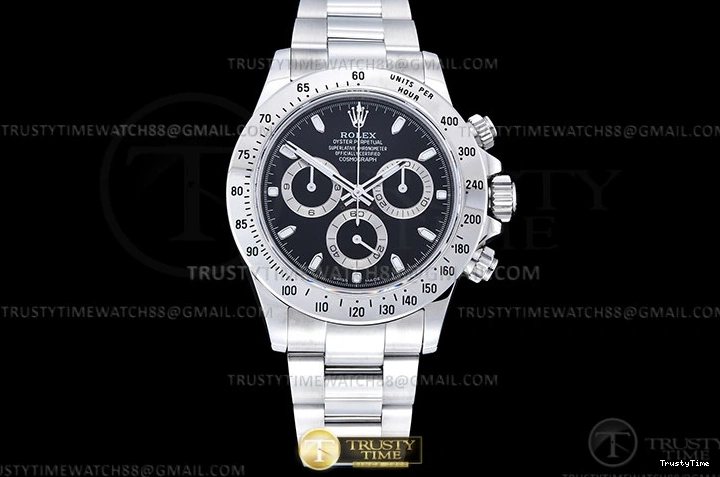 0113 Compact ROLDYT0441B – Daytona 116520 904L SS SS Blk Stk QF SH 955